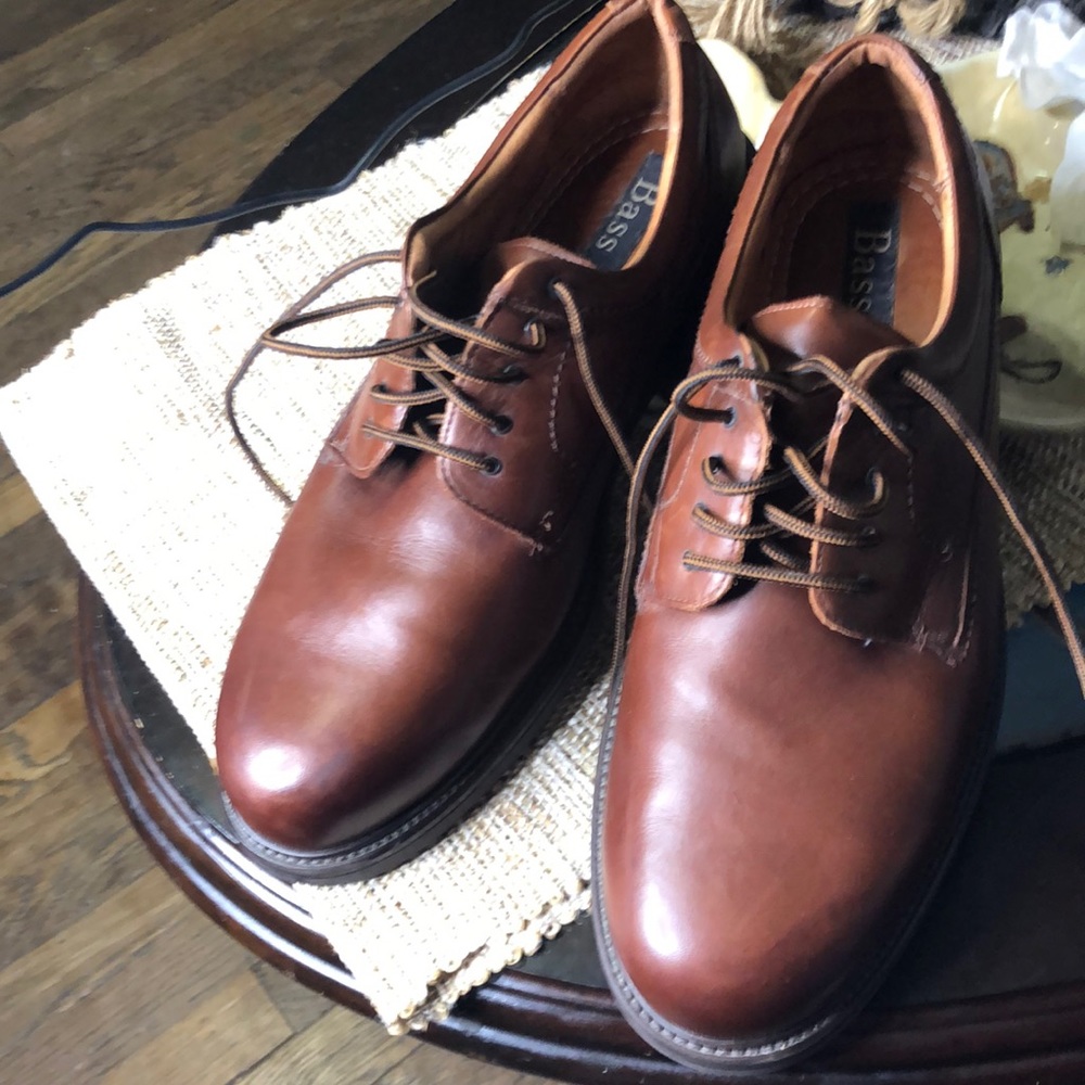 Bass dress shoes, size 12 leather